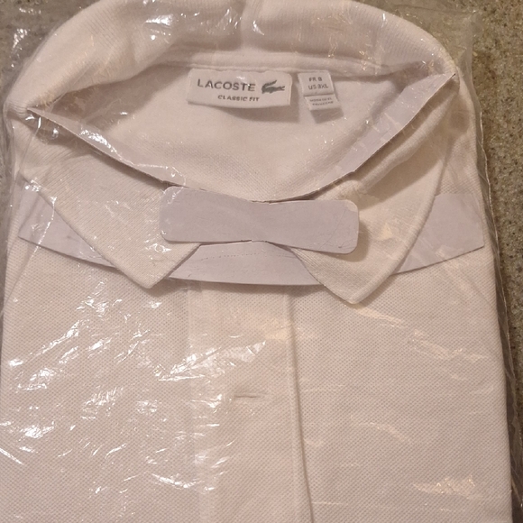 Lacoste Classic Fit Polo in Cream - Picture 1 of 3